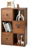 Bücherschrank mit 3 Schubladen und 3 offene Regale