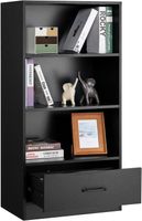 120cm Bücherregal mit Schubladen
