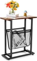 Industrieller Beistelltisch, 2-stufiger schmaler Sofatisch