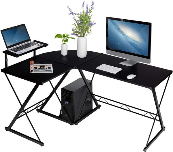 L-Förmiger Computertisch aus Holz