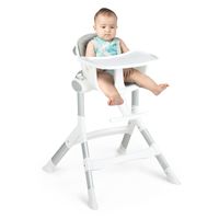 4 in 1 Babystuhl, Babyhochstuhl umwandelbar mit 5-fach verstellbarer Höhe