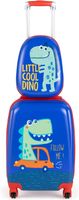 2tlg Kinderkoffer + Rucksack, Kindertrolley aus Kunststoff