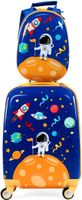 2tlg Kinderkoffer + Rucksack, Kindertrolley aus Kunststoff