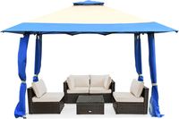 4 m x 4 m Pavillon mit Doppeldach