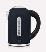 H.Koenig BOE56 Elektrischer Wasserkocher, 2200 W, Kapazität 1,7 l, Basis 360 Grad, Dunkelblau