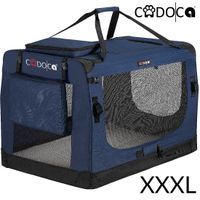 Cadoca Tiertransportbox XXXL 101x69x70cm navyblau