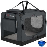 Cadoca® Tiertransportbox XXL 90x61x65cm anthrazit