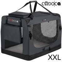 Cadoca Tiertransportbox XXL 90x61x65cm anthrazit