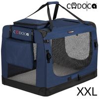 Cadoca Tiertransportbox XXL 90x61x65cm navyblau