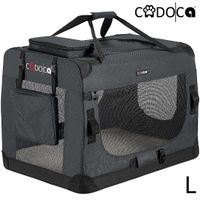 Cadoca Tiertransportbox L 70x52x50cm anthrazit