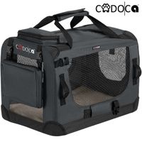 Cadoca Tiertransportbox S 50x34x36cm anthrazit