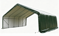 Weidezelt-Überdachung, ca. 670 x 610 x 370 cm - Grün