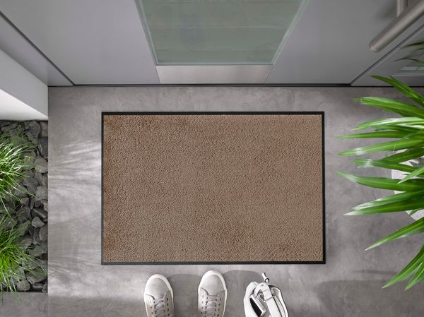 Rutschfeste Fußmatte Taupe 90 x 60 cm