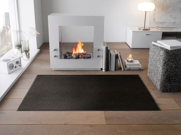 Rutschfeste Fußmatte Raven Black 120 x 75 cm