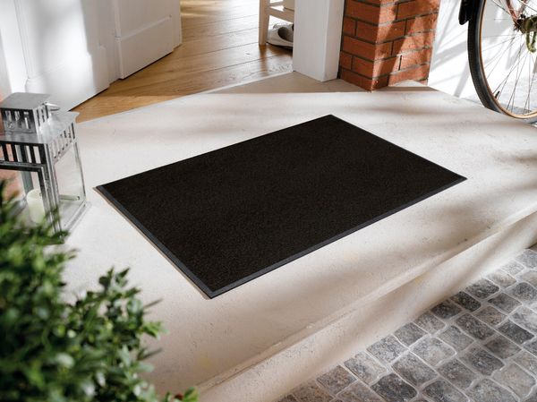 Rutschfeste Fußmatte Raven Black 75 x 50 cm
