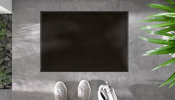 Rutschfeste Fußmatte Raven Black 60 x 40 cm