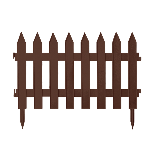 Zierzaun / Beeteinfassung Braun