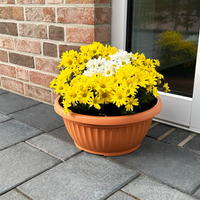 Powertec Garden Pflanztopf  "Lucca" - Ø ca. 40 cm, Terrakotta, rund 