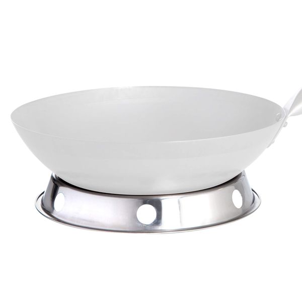 Paella World Wok Ring aus Edelstahl Ø ca. 25cm x 3,5 cm