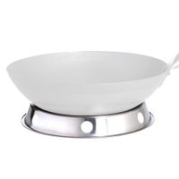 Paella World Wok Ring aus Edelstahl Ø ca. 25cm x 3,5 cm