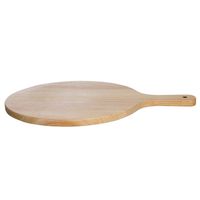 Paella World  Holzbrett mit Handgriff 30x1,5cm Gummibaum Lebensmittelecht