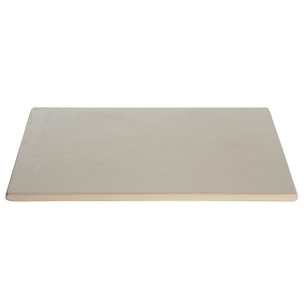 Paella World Hochwertiger rechteckiger Pizzastein 41x36x1,5 cm Cordierit Grill Backofen