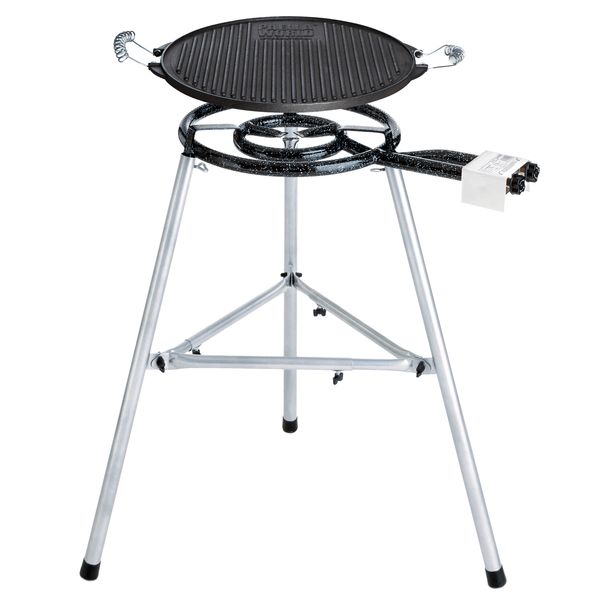 Paella World Paella-Grill-Set 1 inkl. Grillplatte aus Gusseisen