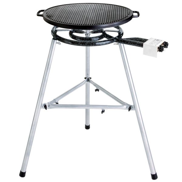 Paella World Paella-Grill-Set 3 inkl. Grillplatte aus Gusseisen