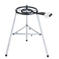 Paella Set 2: Gastro-Ausführung 45 cm, 14,4 kW, 80 cm hoch, Windschutz