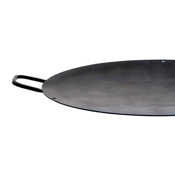 Paella World Wokschale/Grillschale mit Griffen, Ø 50 cm, Stahl unbeschichtet