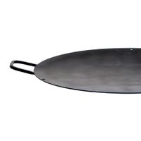 Paella World Wokschale/Grillschale mit Griffen, Ø 50 cm, Stahl unbeschichtet