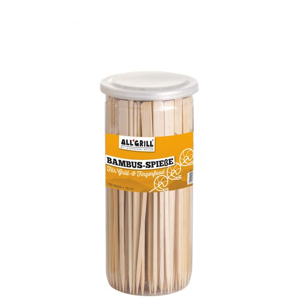 Paella World 150 Stück Bambusspieße, Länge 19 cm
