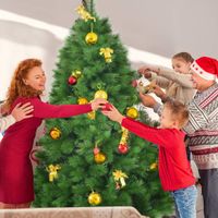 180cm Künstlicher Weihnachtsbaum, Tannenbaum mit Metallständer