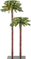 2er Set Künstliche Palme beleuchtet