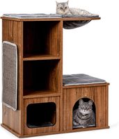 Katzenbaum Kratztonne Katzenmöbel mit Höhle Matten