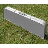 Camping Klappbarer Tisch Set 3tlg., Aluminium weiß