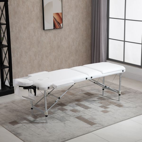 Massageliegen verstellbarer Massagetisch Massagebett Alu Kunststoff