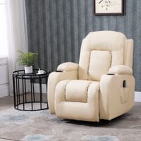 Massagesessel Fernsehsessel Relaxsessel mit Wärmefunktion, Liegefunktion