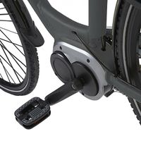 Urban E600, City E-bike, Damen, mit Mittelmotor, 7 Gang, grau