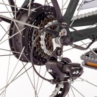 le Petit Bonheur, City E-bike, Damen, 26 Zoll, 6 Gang, schwarz