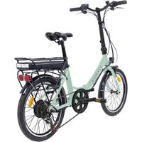 les Vacances, faltbares E-Bike, 6 Sp, 20 Zoll, Minzgrün