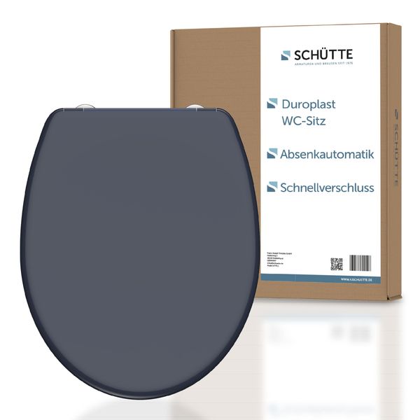 Duroplast WC Sitz ANTHRAZIT mit Absenkautomatik,Schnellverschluss