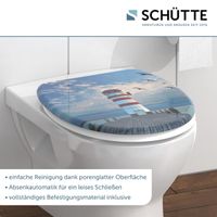 Duroplast WC Sitz LIGHTHOUSE, Toilentendeckel mit Absenkautomatik