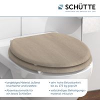 MDF WC Sitz MODERN WOOD,Toilettendeckel mit Absenkautomatik, Holzkern