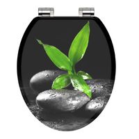 MDF WC-Sitz DARK STONES AND BAMBOO