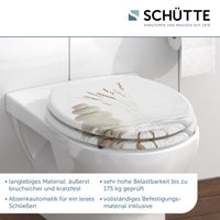 MDF WC Sitz BALANCE, Toilettendeckel mit Absenkautomatik, Holzkern
