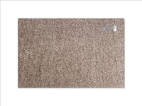 Keilbach Fußmatte mit Edelstahlelement, 87 x 57 cm, warmgrey