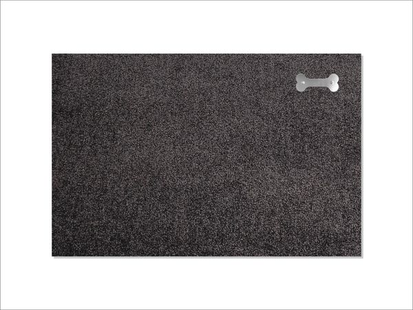Keilbach Fußmatte mit Edelstahlelement, 87 x 57 cm, darkgrey