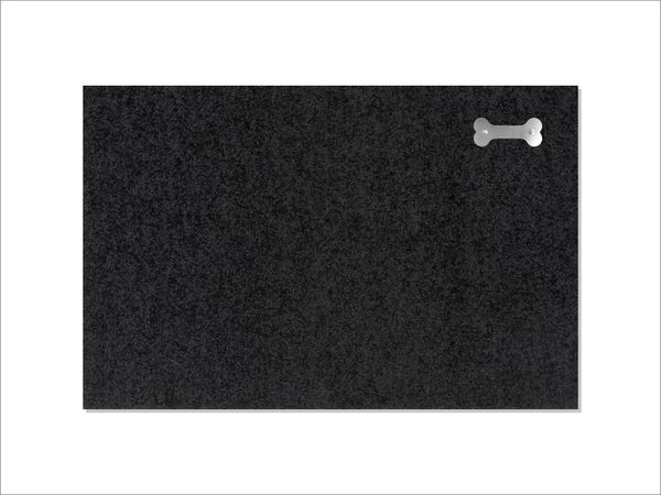 Keilbach Fußmatte mit Edelstahlelement, 87 x 57 cm, schwarz