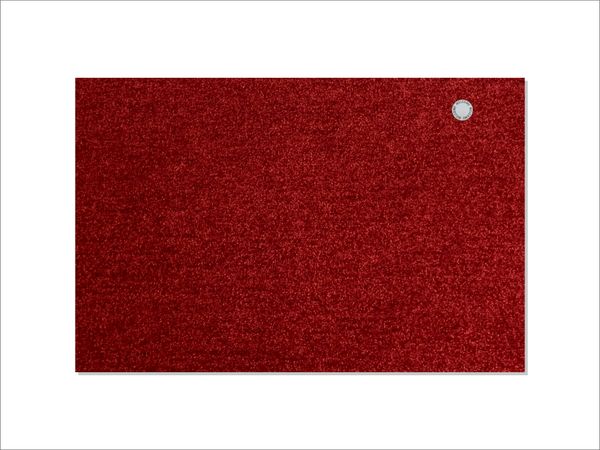 Keilbach Fußmatte mit Edelstahlelement, 87 x 57 cm, red